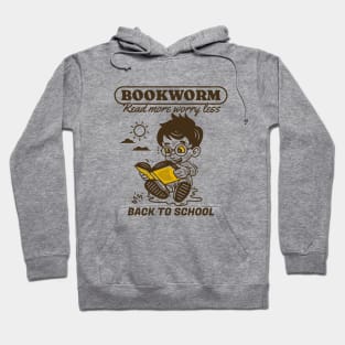 Bookworm, read more worry less Hoodie